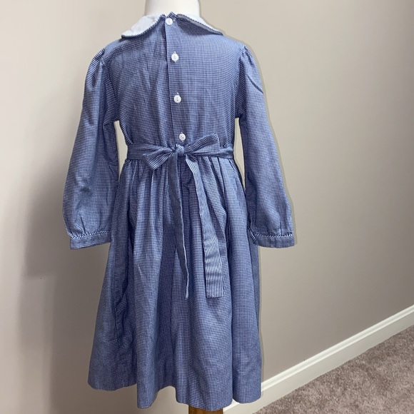 Sophie dess houndstoothoth long sleeved Peter Pan collar dress girls size 4 - Picture 3 of 6